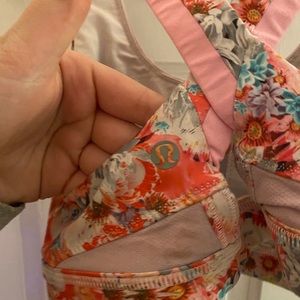 Floral lulu lemon sports bra